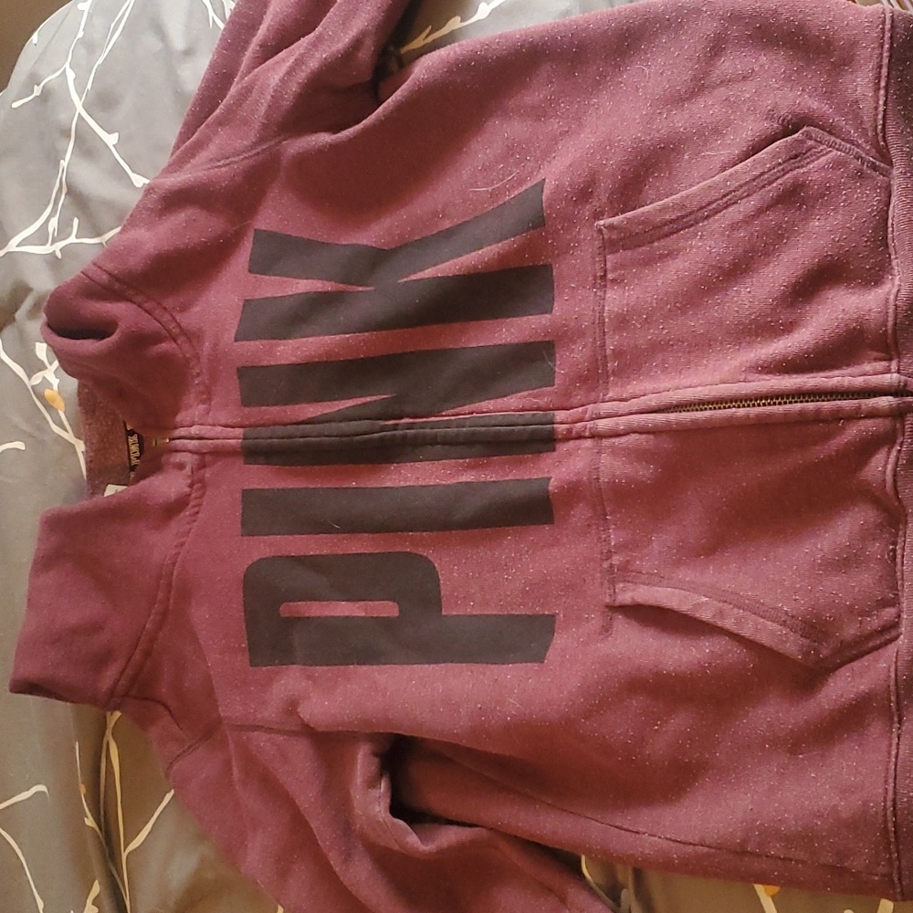 Victoria secret zip up hoodie size small